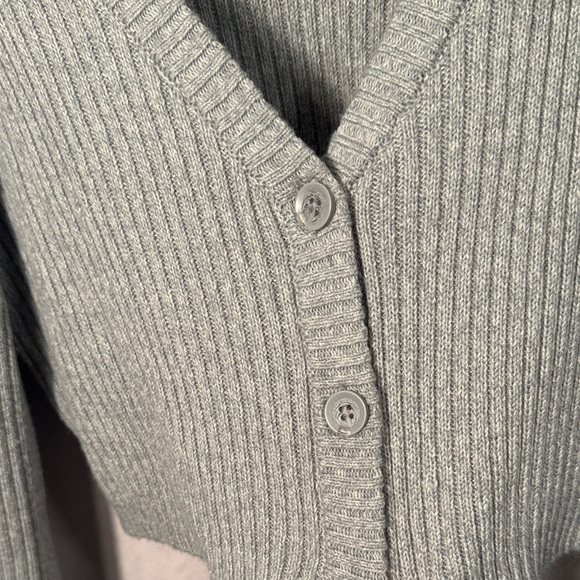 Divided Light Gray Ribbed Cardigan - Picture 4 of 4